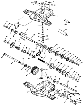 Replacement Parts Diagram and Parts List for 143930-026  Craftsman Lawn Tractor
