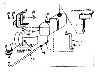 Low Oil Shut-off System Diagram and Parts List for 580320865  Craftsman Engine