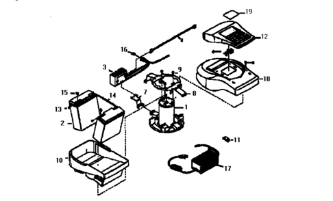Part Location Diagram of 90005 Tecumseh Battery Support Bracket