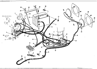Wiring Diagram and Parts List for 53696360  Craftsman Lawn Mower