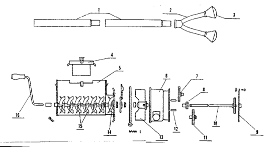 Part Location Diagram of 2222 Craftsman Dis tube