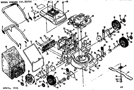Part Location Diagram of 78991 Craftsman Handle bracket