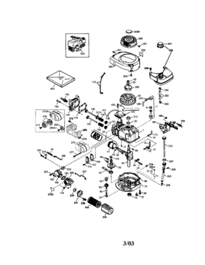 Tecumseh Engine Diagram and Parts List for 143034504  Craftsman Engine