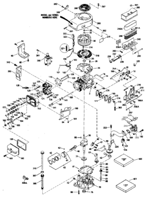 Replacement Parts Diagram and Parts List for 143406182  Craftsman Engine