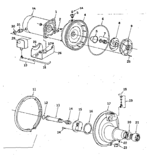 Part Location Diagram of N76-28P Craftsman Tank body