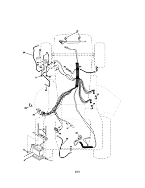 Electrical Diagram and Parts List for 917271814  Craftsman Lawn Tractor