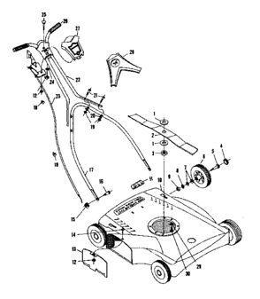 Part Location Diagram of 54367 Generac Engine, 850cc 3 Cyl. Diesel