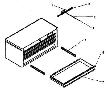 Unit Parts Diagram and Parts List for 706658430  Craftsman Tool Stand & Cart