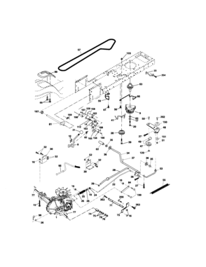 Ground Drive Diagram and Parts List for 917275660  Craftsman Lawn Tractor