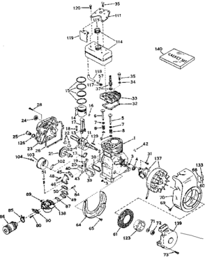 Part Location Diagram of 631593 Craftsman Carburetor