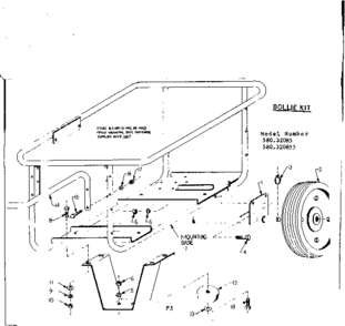 Dollie Kit Diagram and Parts List for 580320855  Craftsman Engine