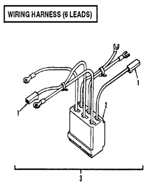 Wiring Harness Diagram and Parts List for 73911054D  Craftsman Engine