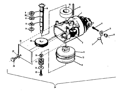 Part Location Diagram of 171A38 Craftsman Thread-cutting screw
