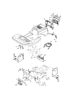 Chassis And Enclosures Diagram and Parts List for 917273710  Craftsman Lawn Tractor