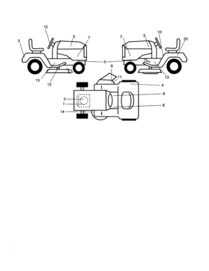 Decals Diagram and Parts List for 917253280  Craftsman Lawn Tractor