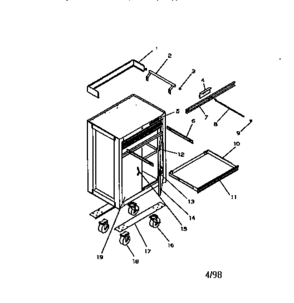 Unit Parts Diagram and Parts List for 706653270  Craftsman Tool Stand & Cart