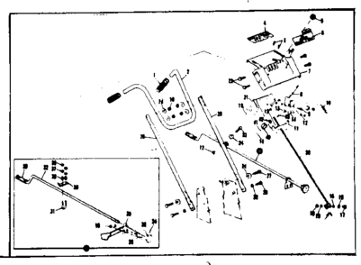 Handle And Control Panel Assembly Diagram and Parts List for 53690521  Craftsman Snow Blower
