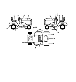 Decals Diagram and Parts List for 917272020  Craftsman Lawn Tractor