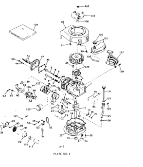 Part Location Diagram of 30963A Craftsman Rod assembly