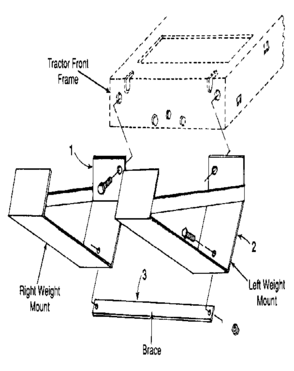 Weight Bracket Diagram and Parts List for 471261360  Craftsman Pressure Washer