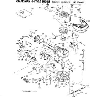 Part Location Diagram of 34356 Tecumseh Housing, Blower NOTE: Replacement har dware may differ when servicing start er Assembly. or blower housing. Refer to Service Bulletin 508.