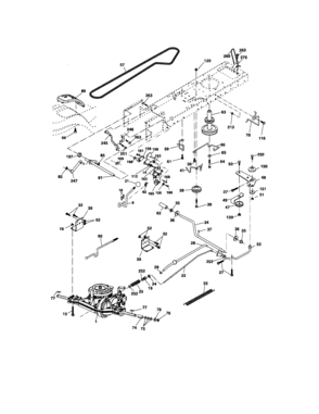 Ground Drive Diagram and Parts List for 917276783  Craftsman Lawn Tractor