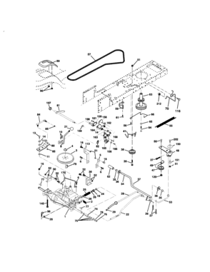 Ground Drive Diagram and Parts List for 917272454  Craftsman Lawn Tractor