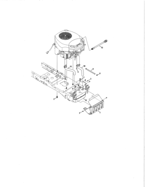 Engine/muffler Diagram and Parts List for 247204450  Craftsman Lawn Tractor