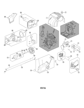 Fuel Tank/clutch Diagram and Parts List for 316731974  Craftsman Trimmer