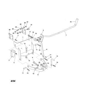 Sleeve Hitch Diagram and Parts List for 48624535  Craftsman Lawn Tractor