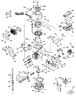 Engine Diagram and Parts List for 143376026  Craftsman Engine