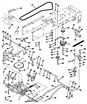 Part Location Diagram of 145643 Craftsman Transaxle Link