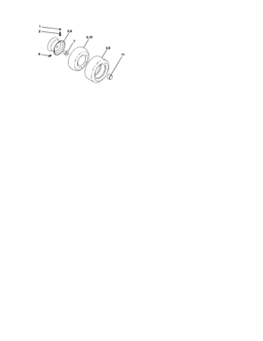 Wheels And Tires Diagram and Parts List for 917273761  Craftsman Lawn Tractor