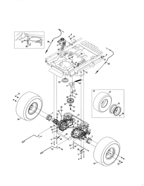 Transmission Diagram and Parts List for 247204200  Craftsman Engine