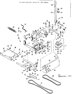 Part Location Diagram of 7236 Craftsman Pulley bracket