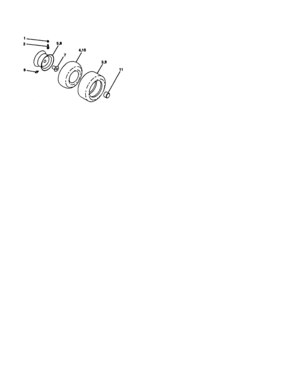 Wheels And Tires Diagram and Parts List for 917274033  Craftsman Lawn Tractor
