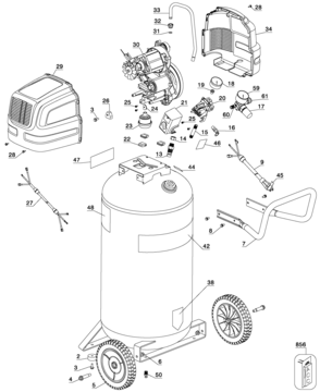 Page B Diagram and Parts List for 919-16770 1 Craftsman Compressor