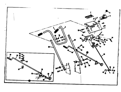 Handle Assembly Diagram and Parts List for 53690513  Craftsman Snow Blower