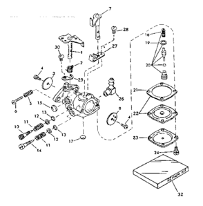 Carburetor No. 631495 Diagram and Parts List for 917350720  Craftsman Chainsaw