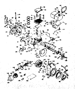 Unit Parts Diagram and Parts List for 143632022  Craftsman Engine