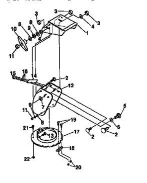 Discharge Chute Diagram and Parts List for 536886360  Craftsman Snow Blower