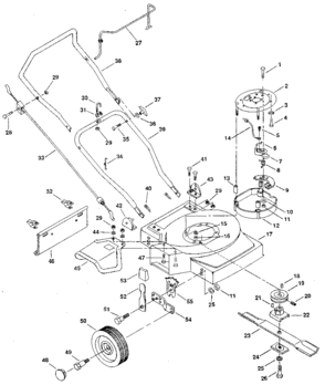 Part Location Diagram of 706-14497 Craftsman Engine