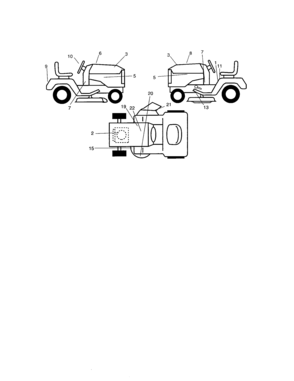 Decals Diagram and Parts List for 917274810  Craftsman Lawn Tractor