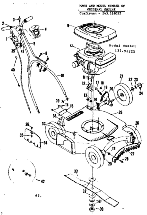 Part Location Diagram of 57863 Craftsman Harness guard kit