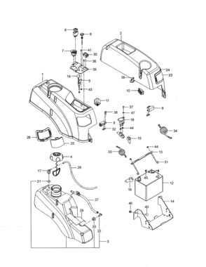 Ignition System Diagram and Parts List for 917277710  Craftsman Engine