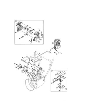 Part Location Diagram of 984-05051 MTD Electric Chute Control Assembly