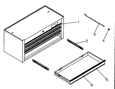 Tool Box Diagram and Parts List for 706650296  Craftsman Tool Stand & Cart
