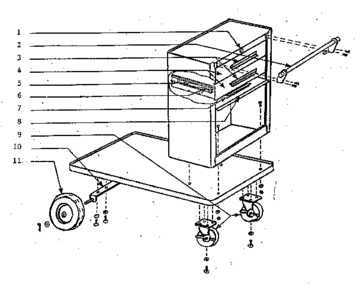 Unit Parts Diagram and Parts List for 5019-65214  Craftsman Tool Stand & Cart