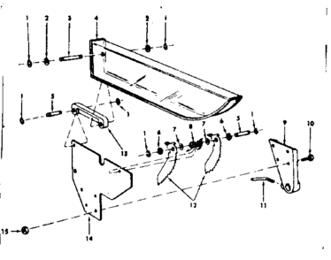 Guard Assembly Diagram and Parts List for 11329970  Craftsman Power Motor
