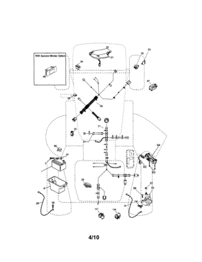 Electrical Diagram and Parts List for 917280350  Craftsman Lawn Tractor